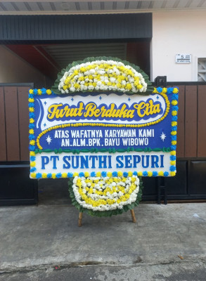 Papan Bunga Duka di Karangawen